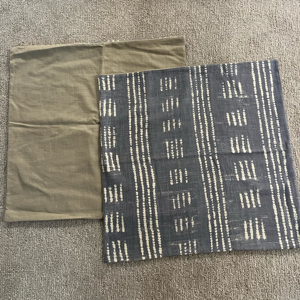 Pottery Barn 24” Shibori Pillow Cover (set of 2)